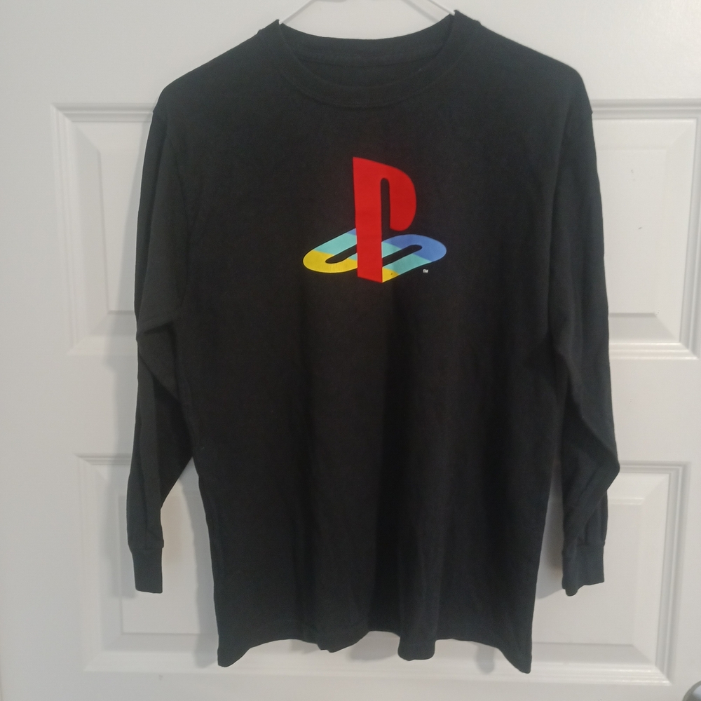 Sony Black and Red PlayStation Console
